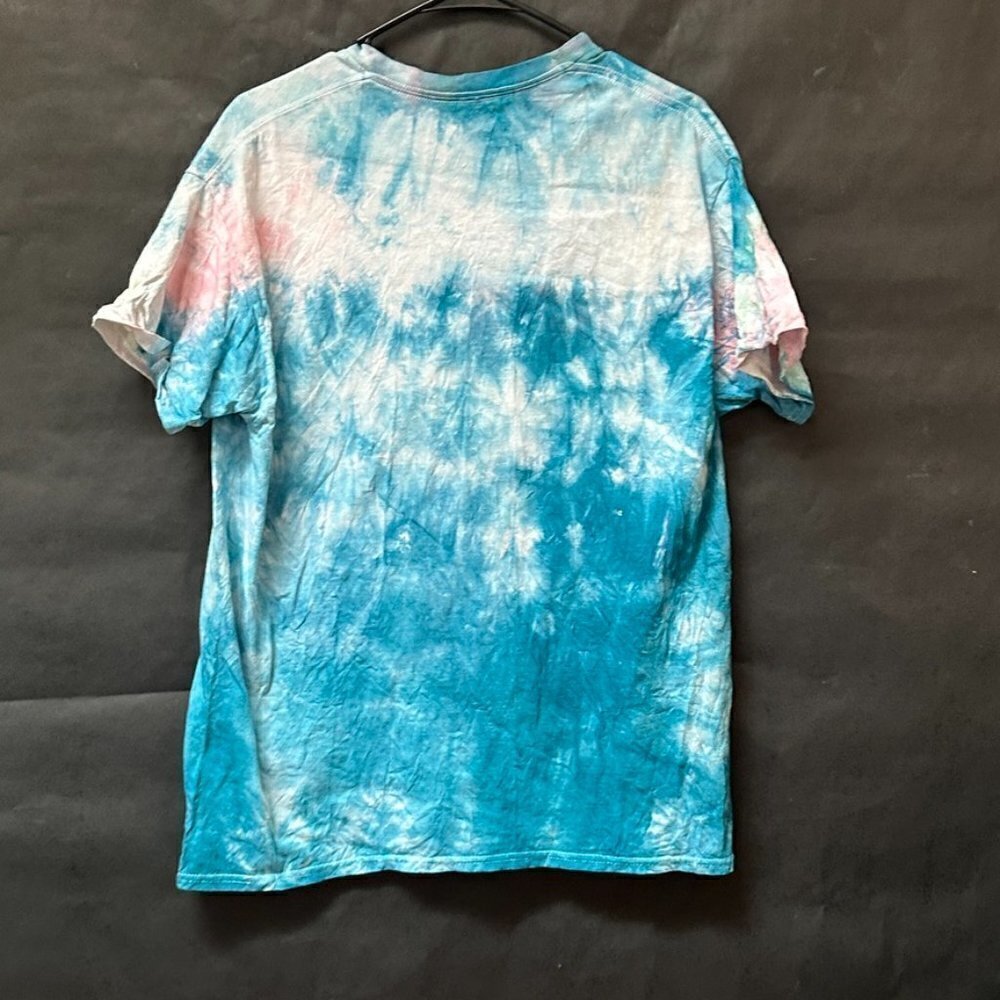 Betty Boop Size Medium Tee Shirt Cotton Tie Dyed Holes Tie Dye Blue Handmade - Picture 8 of 8